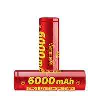 Batterie originale Vapcell F60 21700 6000mAh haute capacité 21700 à dessus plat pour pack de batteries d'outils électriques
