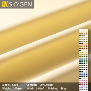 Tela de Sarga de Guangzhou 300gsm, Textil de Puro Algodón Tejido, Color Caqui para Pantalones de Hombre, Tela de Spandex Elástica Gruesa - Product Image 3