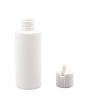 Bouteille souple plate en PE opaque avec bouchon à tourelle, vente en gros d'usine, emballage d'essai vide pour liquide vaisselle