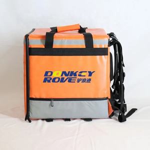 Venta al por mayor bolsa térmica impermeable con aislamiento bolsa de entrega de alimentos capas de calentamiento de pizza experto en pantalla con portavasos - Product Image 3