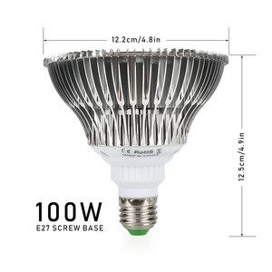 Lámpara <span class=keywords><strong>LED</strong></span> de Espectro Completo IP65 de Acero Inoxidable para Cultivo de Plantas, Bombillas para Interior con UV e IR, para Vegetación, Floración y Cultivo Hidropónico en Invernadero - Product Image 5