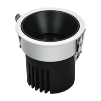 Projecteur LED encastré pour plafond et mur, éclairage d'ambiance pour hôtel, spot COB orientable anti-éblouissement