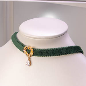 New High Quality Silver Gold Plated Jewelry Delicate Cubic Zircon <b>Chokers</b> Necklaces Fashion Retro Denim Chocker Gifts <b>for</b> <b>Women</b> - Product Image 1