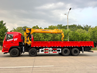 Grue télescopique industrielle de 16 tonnes montée sur camion Dongfeng 8x4, grue mobile robuste pour camions lourds