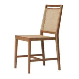 Natural Colour Rattan Woven Chair Solid Wooden Chair for Restaurant and Hotel DInning Room Chairs