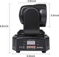 Luz móvil LED RGBWA/UV de 4x12W con función de lavado, activación por sonido DMX512, directa de fábrica, para iluminación de escenario DJ, desde almacén europeo.