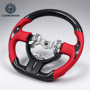 หนังคาร์บอนไฟเบอร์ฟอร์จ สำหรับพวงมาลัยรถสปอร์ต สำหรับ GR Supra A90 (2019-2025)-3 ก้าน 40 มม. ไม่มีถุงลมนิรภัย - Product Image 3