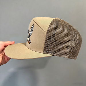 หมวกแก๊ปปักลายเป็ดเวียดนาม 7 แผง ทรงทรัคเกอร์ ปีกแบน แบบ Snapback - Product Image 2