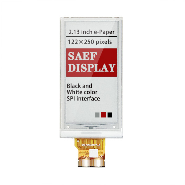2.13 Inch three colors e-ink display 122*250 Pixels SPI Interface EPD Monitor E-Paper Module E Ink Display