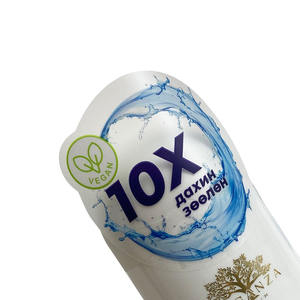 Etiquetas Adhesivas Parciales Promocionales para Botellas de Champú, Etiquetas Transparentes Troqueladas para Marketing de Cosméticos - Product Image 2