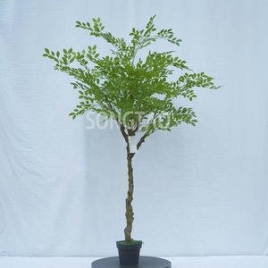 songtao Indoor Decoration Artificial Plants Plastic bonsai Tree with Pot 2023 Popular Fake Plastic Bonsai Plant