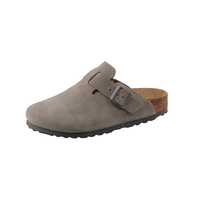 Pantoufles en Liège OEM Boston Birken en Gros | Technologie Allemande Brevetée du Liège | Chaussures en Liège Originales Birken en Cuir de Vachette de Luxe