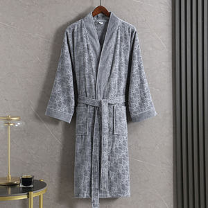 رداء حمام من الوافل مقطوع من فنادقنا أفضل جودة شعار فاخر مطرز شعار مخصص وحجم رداء - Product Image 5