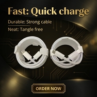 Câble USB C vers USB C avec blindage tressé, charge rapide PD 100W, 5A, 2M, câble TPE pour iPhone 16, pour ordinateur portable, tablette