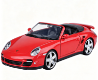 Modèle de voiture de sport décapotable à toit ouvert à l'échelle 1:24, modèle en alliage métallique, roadster réaliste, simulation de cabriolet