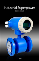 Medidor de Flujo Electromagnético con Pantalla LCD IP65, Brida ISO, Alta Precisión para Líquidos