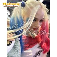 Buste personnalisé Harley Quinn en silicone à l'échelle 1:1 – Vente en gros de sculptures artisanales en résine Harley Quinn