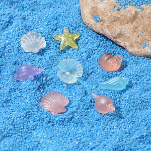 CHENXI Breloques en résine micro-paysage, série animaux marins de dessin animé, pour DIY, garniture de slime, pendentif décoratif artistique - Product Image 3