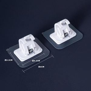 Аксессуары для штор из АБС-пластика, без сверла, кронштейны для карнизов, самоклеящиеся держатели для карнизов - Product Image 6