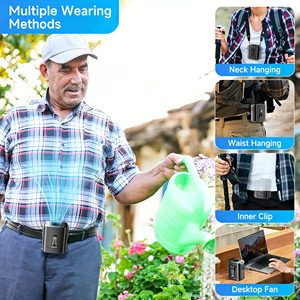 Ventilador de Cinturón Portátil Mini de Alta Potencia con 100 Ajustes de Velocidad, Ventilador con Banco de Energía de 6000mAh, Dispositivo de Refrigeración para Exteriores - Product Image 2
