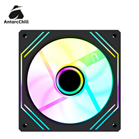 Ventilador de Refrigeración AntarcChill de 120 mm con Espejo Infinito Lateral, ARGB, Alto Flujo de Aire, Rodamiento Hidráulico, para Caja de PC, OEM