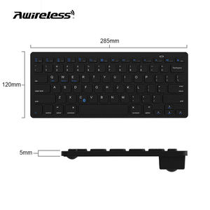 Clavier Bluetooth portable en plastique OEM personnalisé sans fil avec grandes touches jaunes et noires, 78 touches - Product Image 6