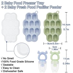 Silicone Eco-Friendly Ice Cream Maker <strong>Tray</strong> with Breast <strong>Milk</strong> Pop Feature for Homemade Baby Food - Product Image 4