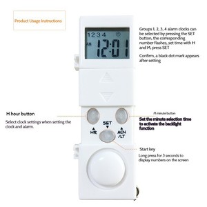 Nuevo <span class=keywords><strong>Pastillero</strong></span> <span class=keywords><strong>Inteligente</strong></span> Portátil de Plástico 2026 con Funciones de Alarma y Recordatorio Luminoso para Viajes de Personas Mayores - Product Image 5
