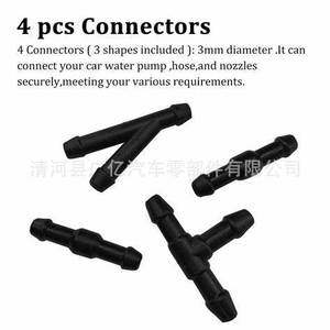 Kit de Conectores para Manguera de Lavado de Autos, Plástico Negro 17455, Ajuste Universal con Conexiones en T y Rectas - Product Image 5