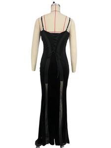 Robe de soirée sexy transparente sans manches pour femme grande taille Viviblook Z0207DS01 - Product Image 4