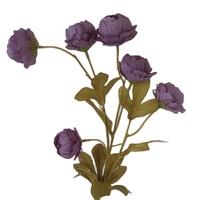Nouveau style – Bouquet de 6 pivoines artificielles réalistes en soie, délicates, pour mariage, maison, hôtel, photographie, accessoires de décoration