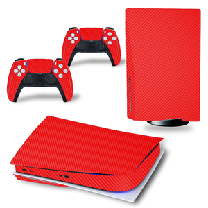 Autocollant en fibre de carbone Data Frog pour la console de manette PS5, peau pour Playstation 5 - Product Image 1