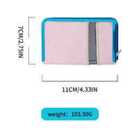 Ciseaux à cuticules en acier inoxydable bleu rose, ensemble de coupe-ongles mignon, kit de manucure professionnel avec sac d'emballage