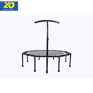 Petit <span class=keywords><strong>trampoline</strong></span> d'exercice Zoshine <span class=keywords><strong>avec</strong></span> poignée en mousse réglable, pliable, pour entraînement en intérieur, extérieur et jardin - Product Image 2