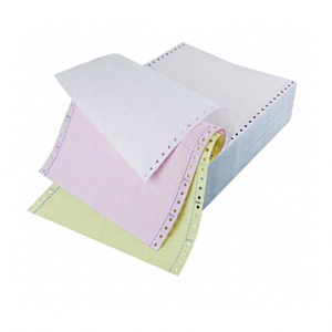 Papier autocopiant NCR haute contraste 55 g/m² 2/3 plis, papier couché CB‑CF‑CFB pour reçus de bureau destiné aux acheteurs chiléens - Product Image 1