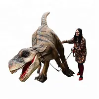 Animatronic Lifelike Open Leg Dinosaur King Costume for Adult
