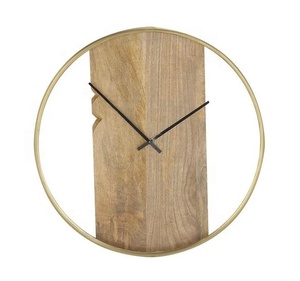 24 Inch New Design Vintage Big Quartz Antique Customized Decorative Style Wooden <strong>Wall</strong> <strong>Clock</strong> for Living Room - Product Image 2