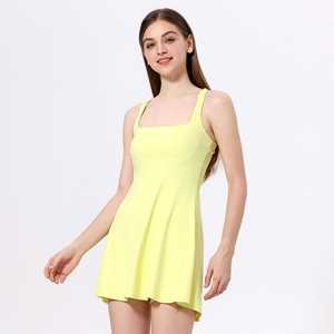 ชุดโยคะระบายอากาศได้ดีสามารถสวมใส่เป็นชั้นในเหมาะสำหรับนักเพาะกายแข่งขันชุดโยคะฟิตเนสวิ่งสีขาว - Product Image 5