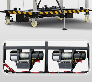 Andamio eléctrico resistente de carga de 600kg, plataforma elevadora de 12 metros, plataforma elevadora plegable móvil - Product Image 4
