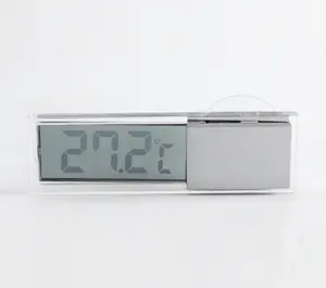 LCD Mobil Digital Jendela Termometer Pada Jendela Celsius Fahrenheit Kualitas Tinggi Mobil Digital Jam