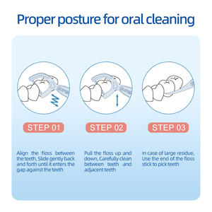 Tandflossers Tandenstoker 100 Stuks Wegwerp Mint Floss Pick Groothandel - Product Image 5