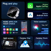Adaptor CarPlay Nirkabel Android Auto, Upgrade dari Kabel ke Nirkabel, Plug and Play, Koneksi Cepat dan Stabil, Adaptor Mobil Mini Portabel