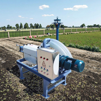Séparateur de liquide solide Machine de séchage de fumier de vache poulet porc Machine de déshydratation de fumier de bouse