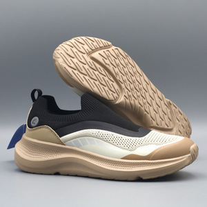 Zapatos casuales de verano con tejido transpirable, estilo mocasín, con suela gruesa y amortiguación, para caminar, para hombres y mujeres. - Product Image 1