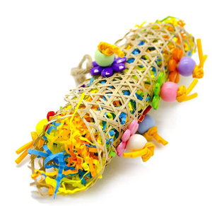 3 paket papağan kafes kuş kabağı asılı oyuncak afrika gri papağan kuş çiğneme oyuncaklar için Foraging parçalayıcı oyuncak - Product Image 3