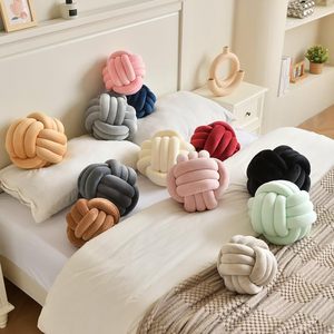 <span class=keywords><strong>Coussin</strong></span> Boule Décoratif Noué en Gros pour Canapé Chaise Maison Lit Esthétique <span class=keywords><strong>Rond</strong></span> en Velours - Product Image 2