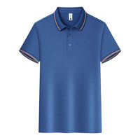 Polo de sport à rayures tricolores d'été, polo de golf à manches courtes pour homme, respirant, décontracté, polos personnalisés