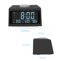 Fantaisie maison Cube stéréo FM Radio double alarme LCD réveil de bureau numérique avec Port de charge USB