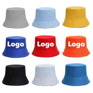 Custom Embroidery Logo Designer Fisherman Bucket <b>Hat</b> With Custom Logo for Kids Men Women - Product Image 2