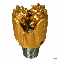 Foret triconique FSDRILL 7 7/8 pouces IADC 117 en acier au carbone forgé, outil de forage pour roche tendre et forage de puits d'eau